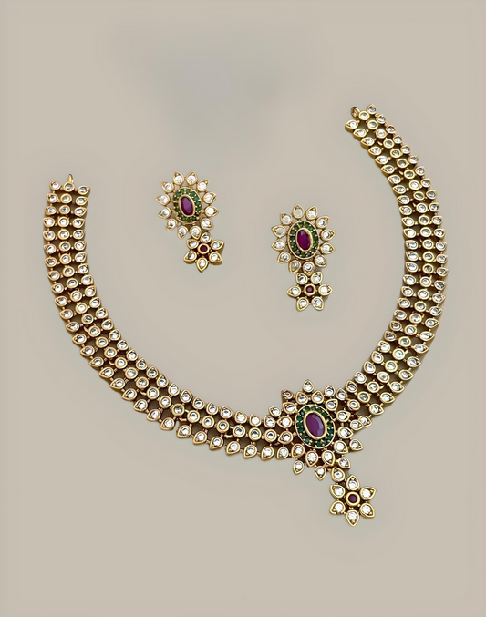 Golden Garden Necklace Set