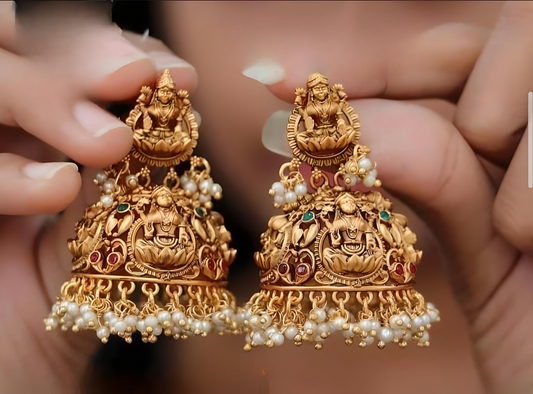 Premium Lakshmi Jhumka Earring product code 648