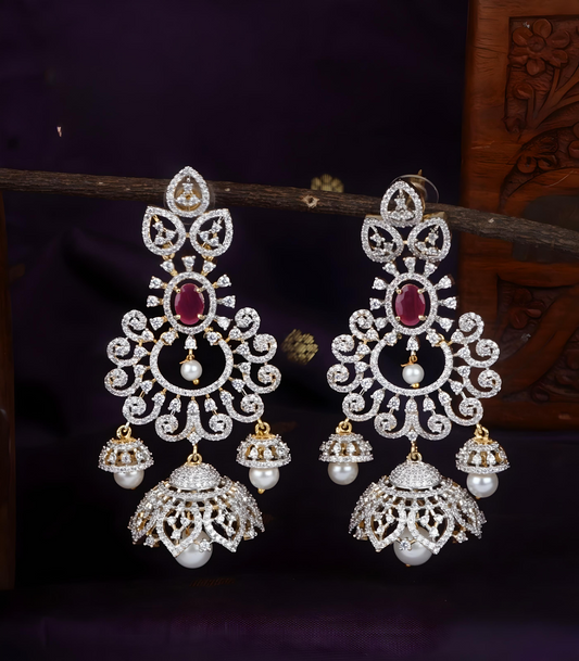 Premium Traditional Diamond Finish Earring product code 680