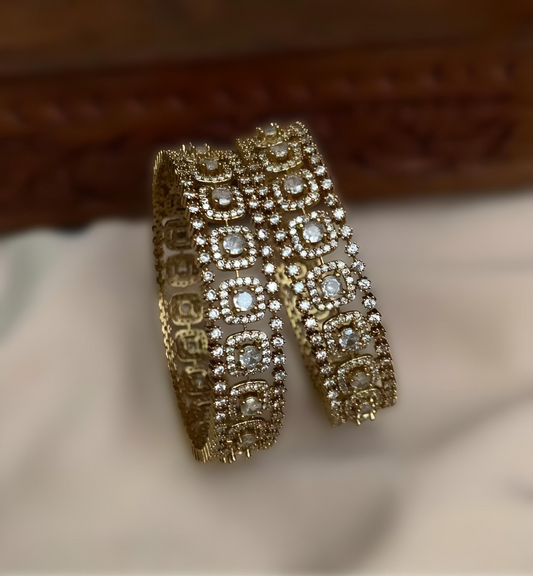 Premium AD Stone Diamond Finish Bangle