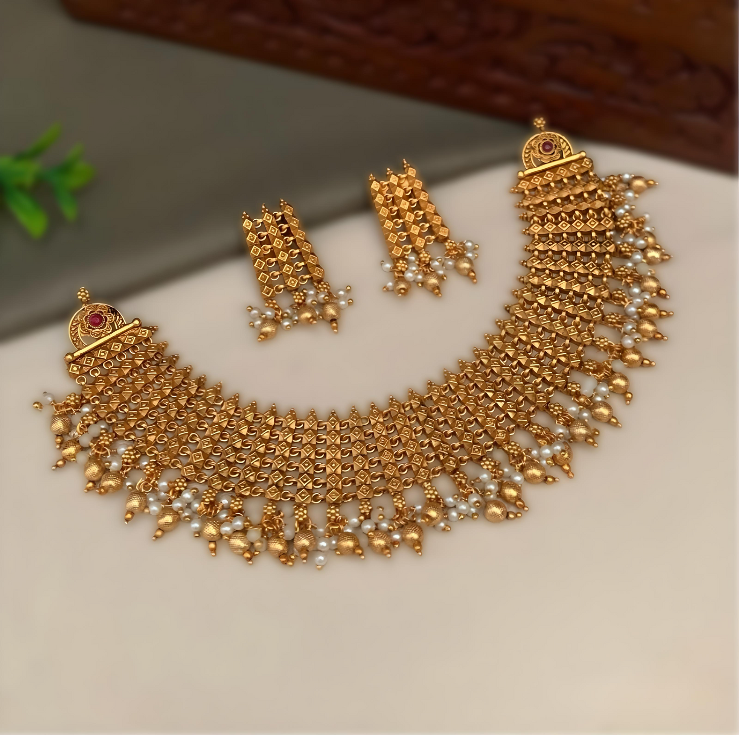 Premium Kundan Multi-Strand necklace Set