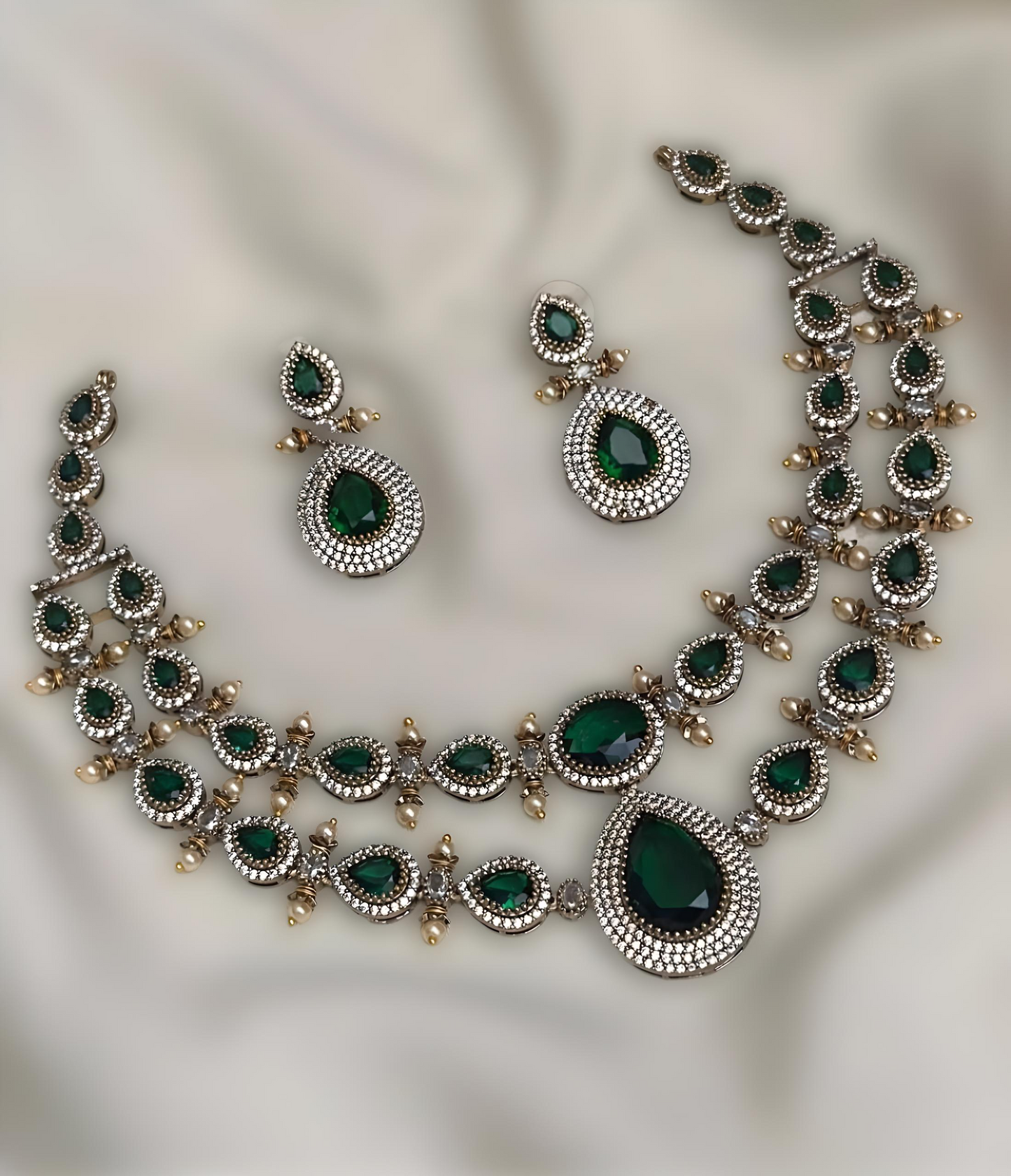 Premium Royal Kundan Necklace Set product code 690