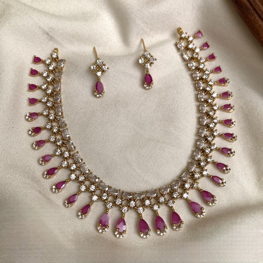 Premium antique gold ad designer necklace product code D142