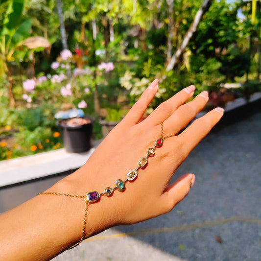 Premium anti tarnish ring bracelet