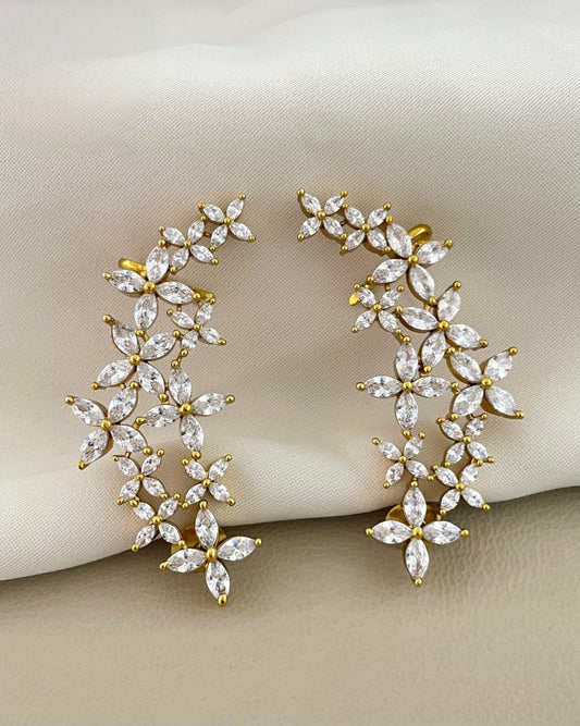 Premium ad antique gold earcuff product code E162