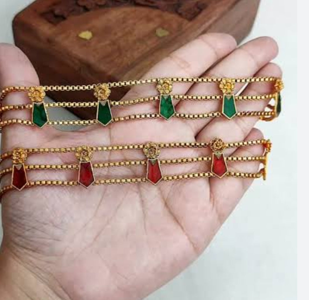 Kerala traditional affordable palakka choker set product code N180