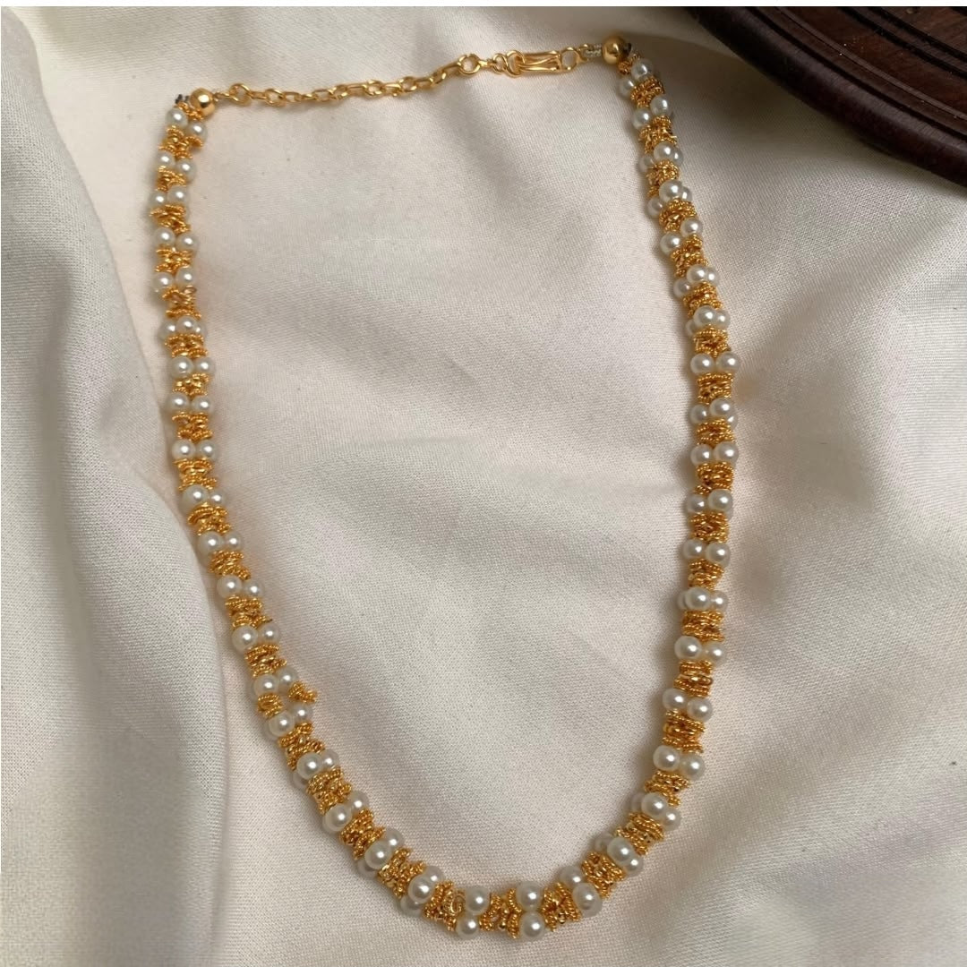 Premium handmade designer 3layer pearl mala