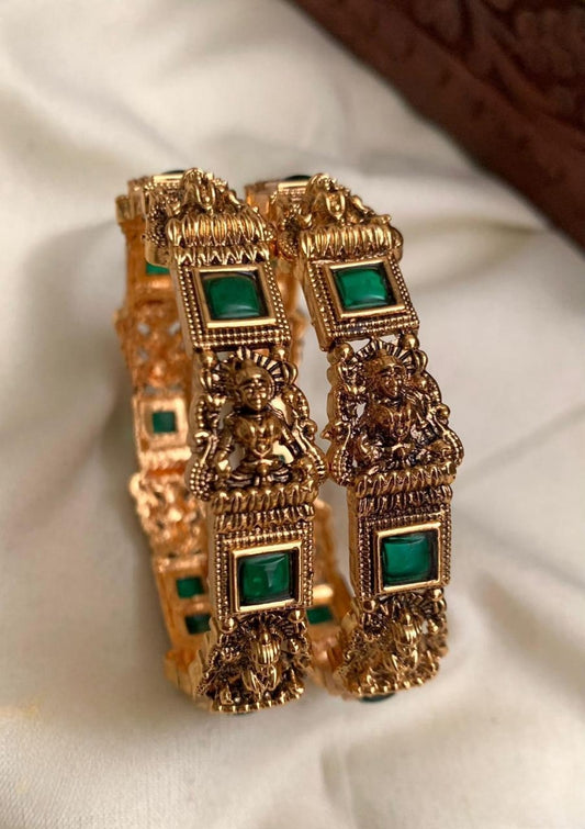 Premium matte finish lakshmi devi bangles product code B92