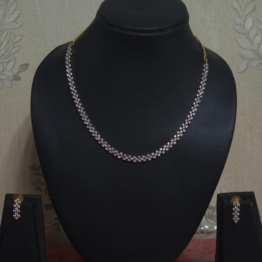 Premium daimond finish necklace set product code N90