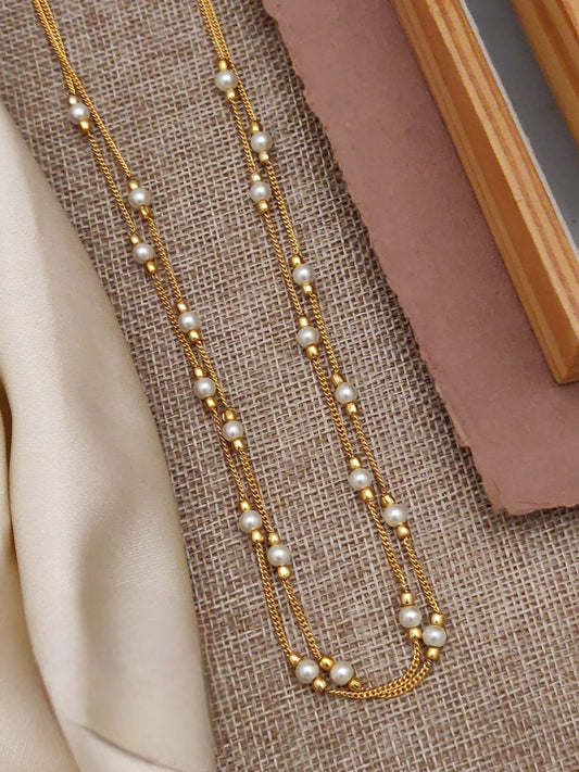 Premium 2layer designer pearl chain product code P69