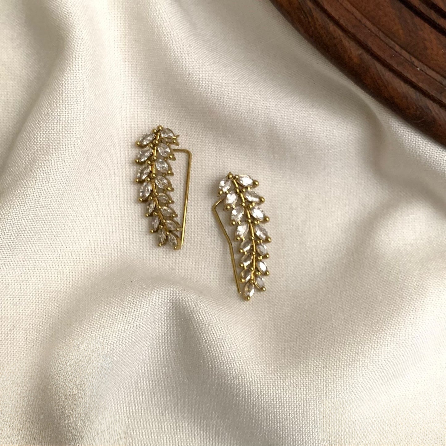 Premium antique gold ad ear cuff