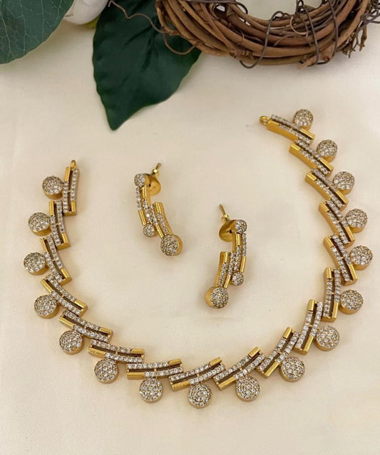 Premium ad designer necklace set product code Ad31
