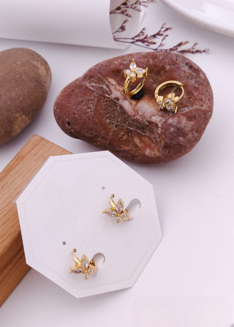 Tendy fashion stainless steel hoop earings product code E06