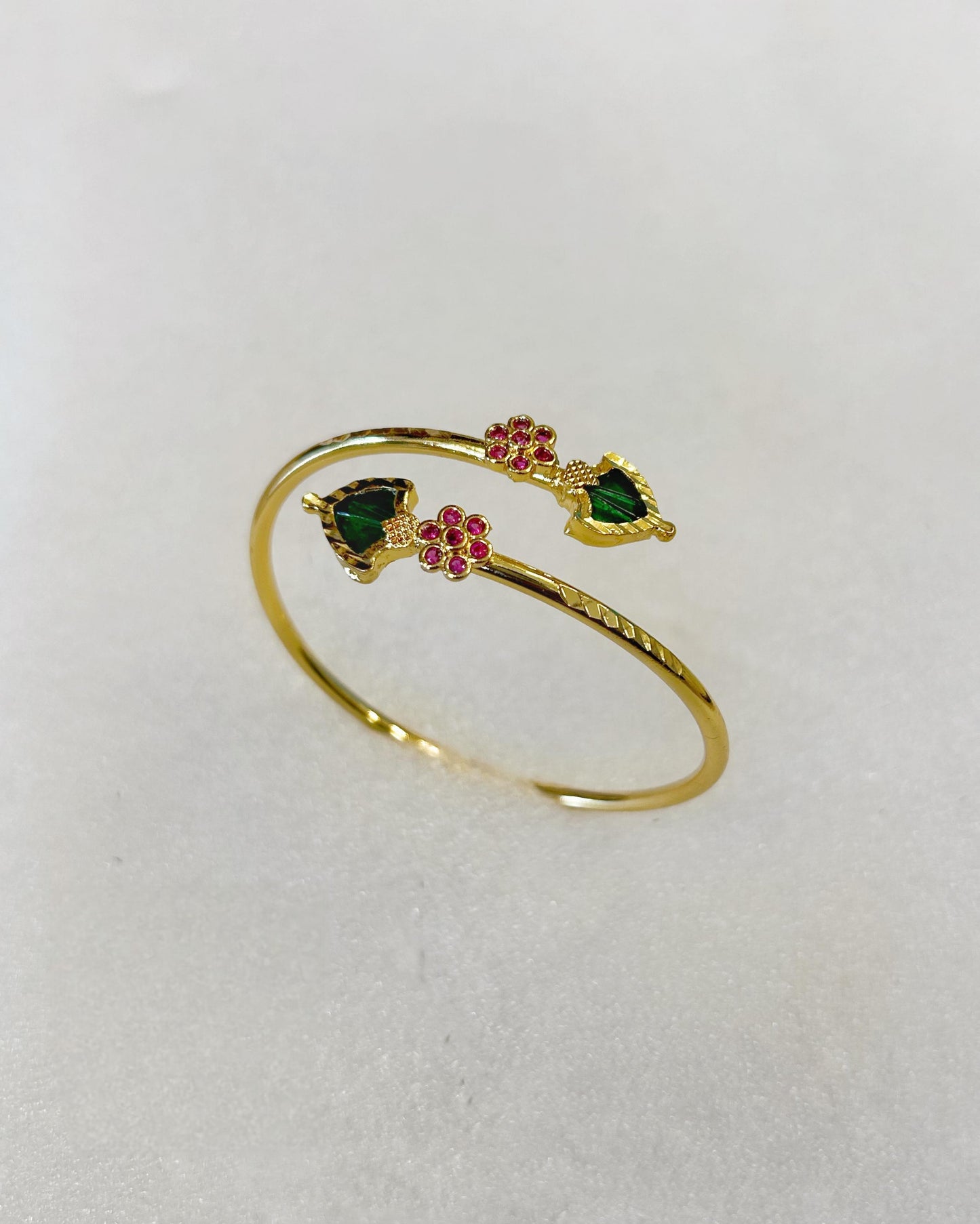 Premium gold plated palakka bangle product code B41