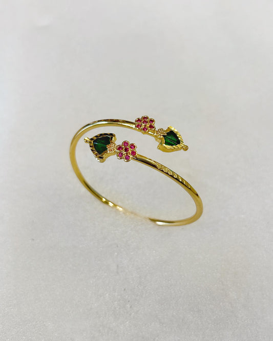 Premium gold plated palakka bangle product code B41