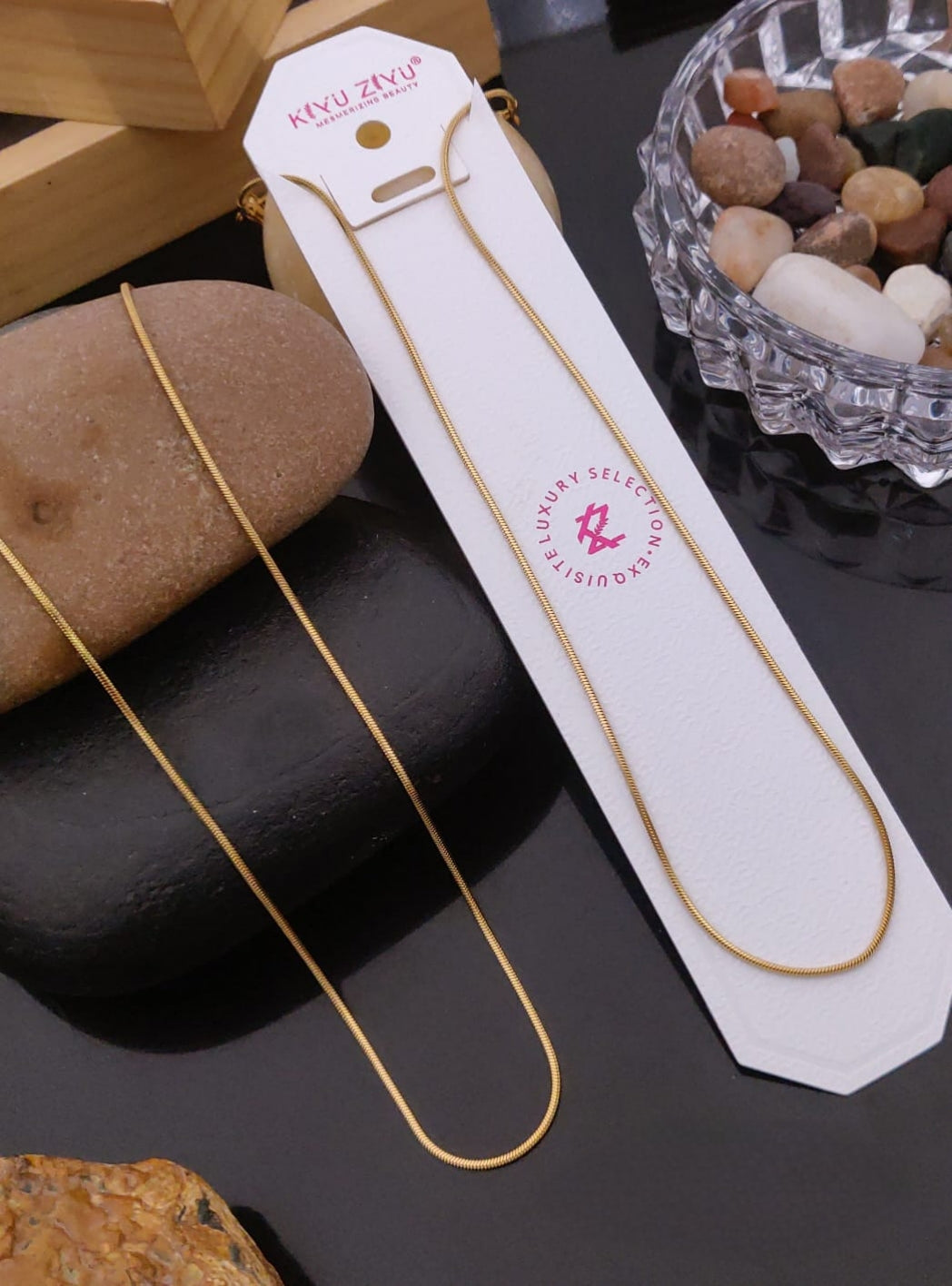 Premium anti tarnish stainless steel daily wear chains product code N402