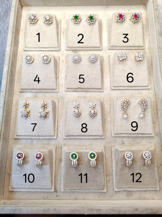 Premium diamond finish earings product code E18
