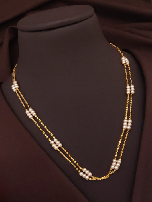 Premium 2layer designer pearl necklace product code P68