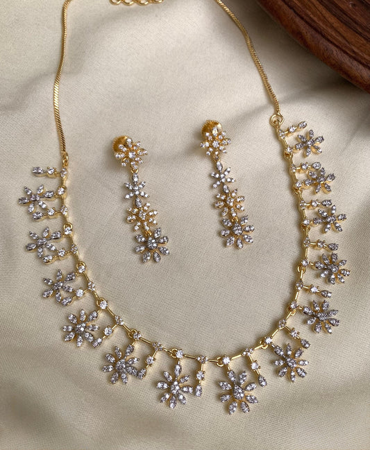 Premium diamond finish bridal necklace product code N99