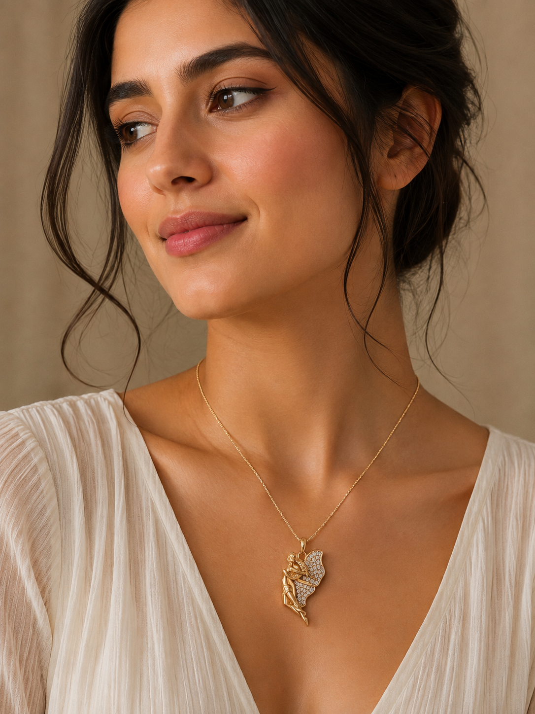 Premium quality imported  ad xuping pendant chain necklace product code AT17