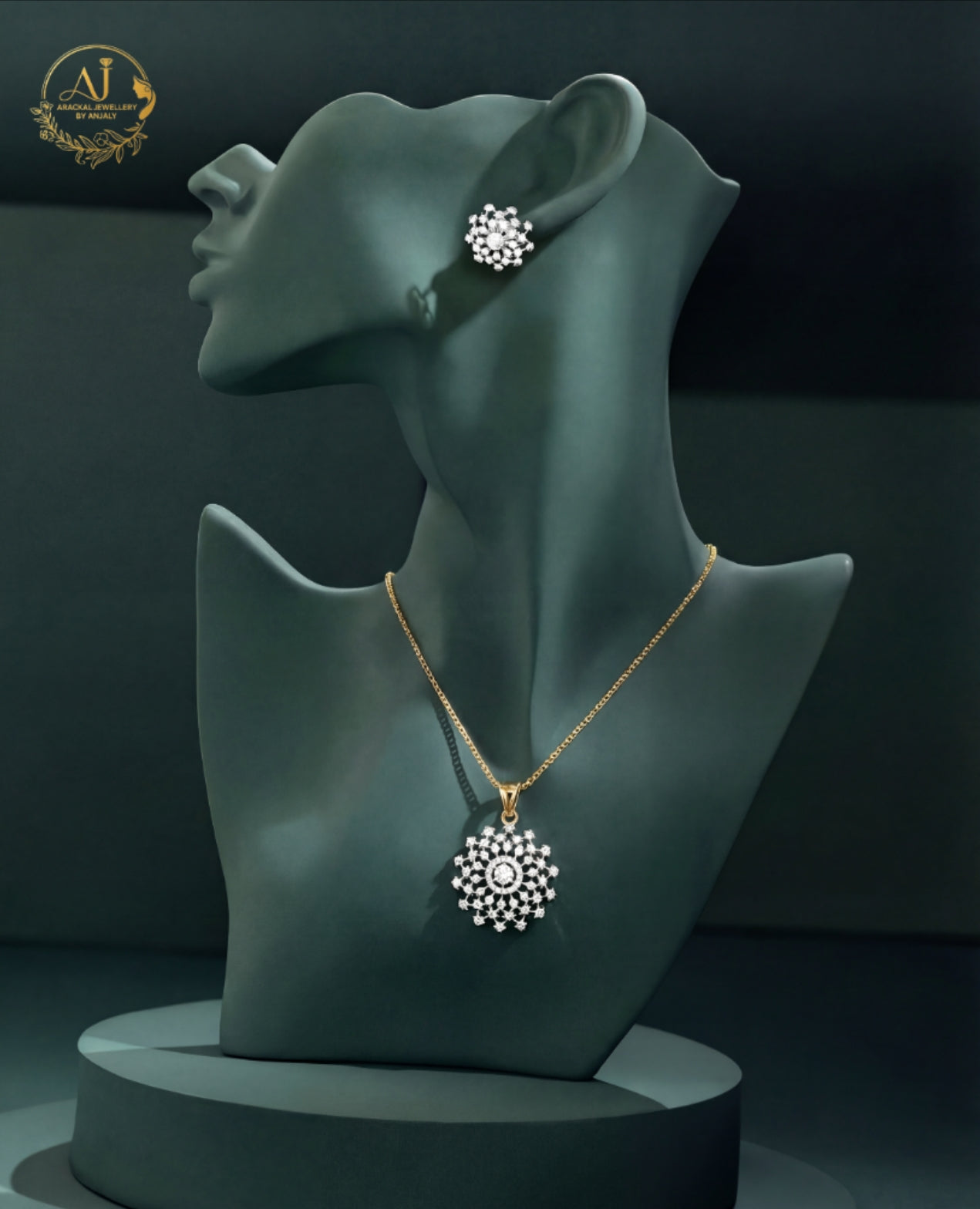Our best seller diamond finish pendant set product code N170