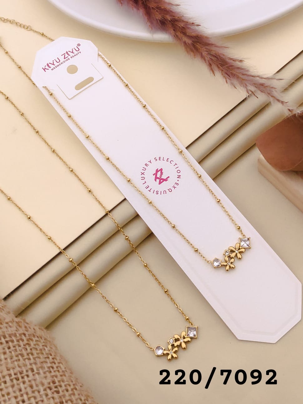 Premium daily wear anti tarnish simple pendant chain