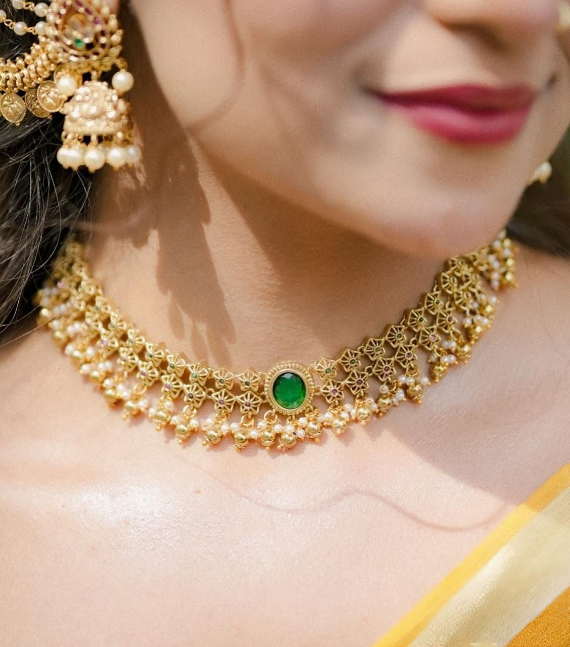 Premium quality Hansika inspired bridal choker set product code N341