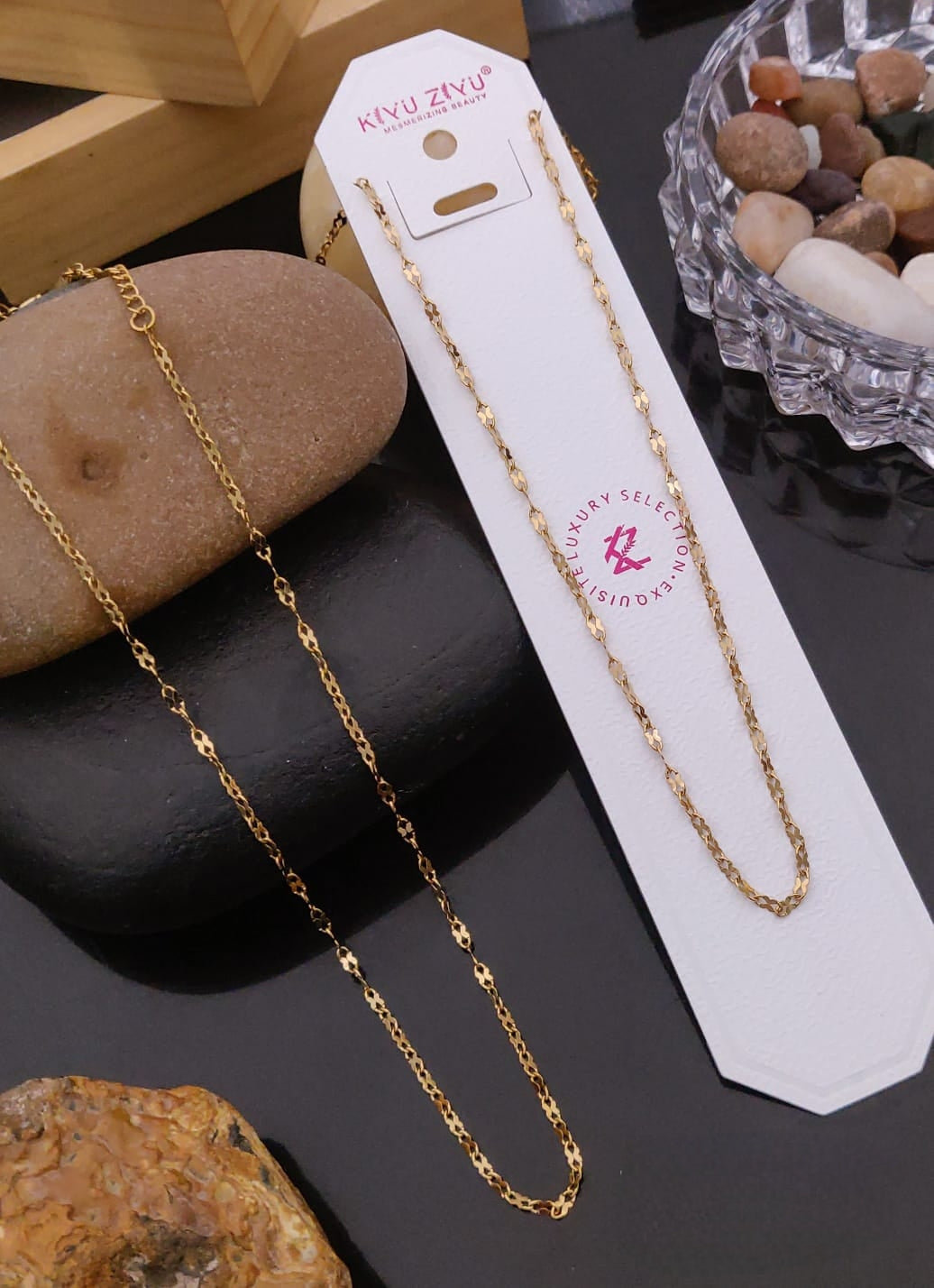 Premium anti tarnish stainless steel daily wear chains product code N402