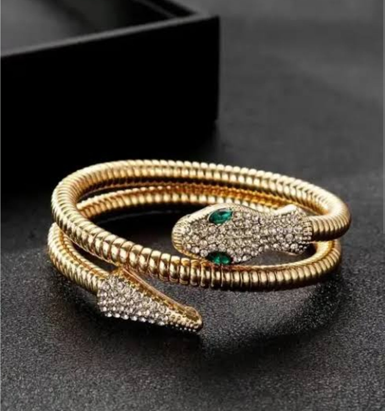 Premium gold plated snake spiral bracelet product code B19