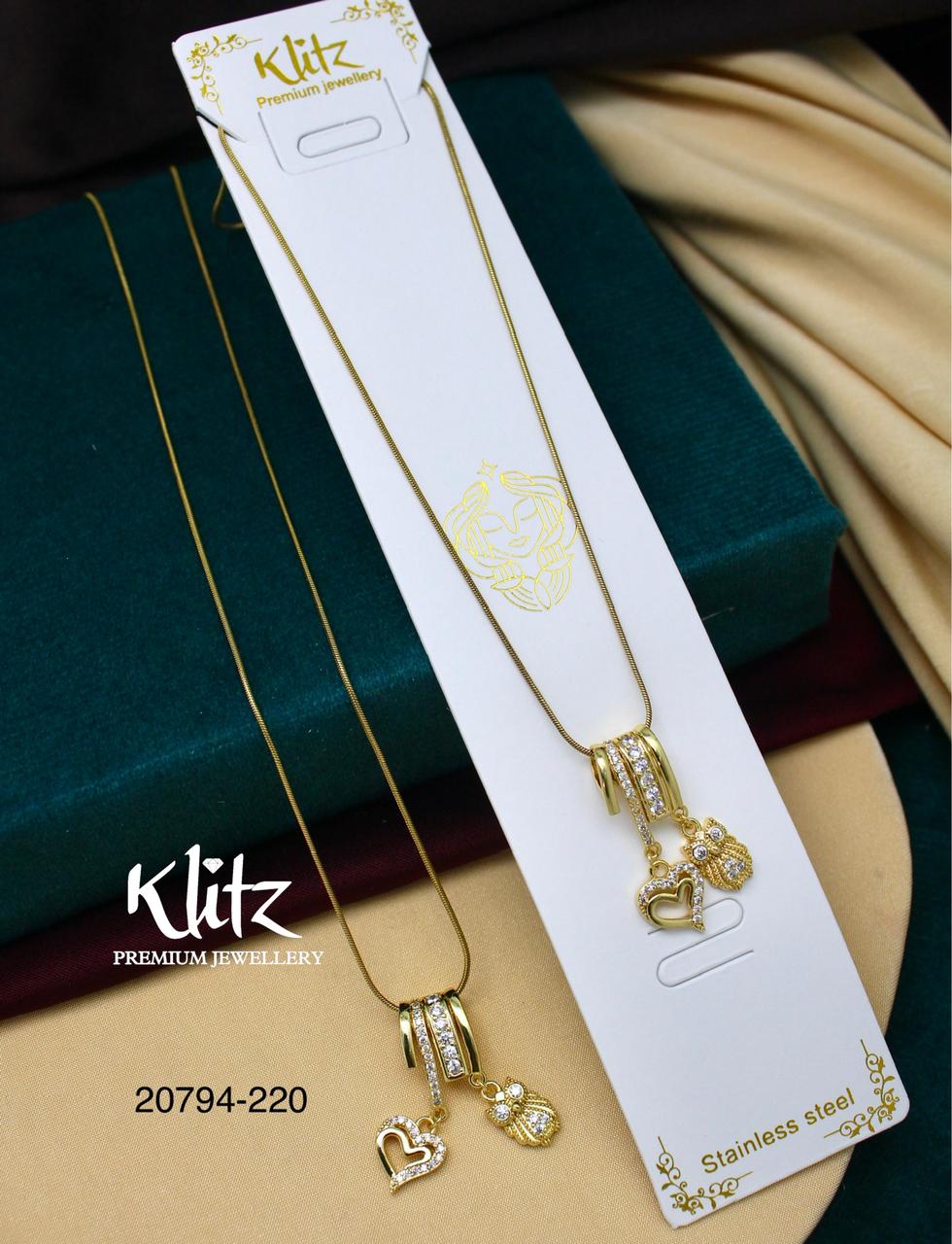 Premium daily wear anti tarnish simple pendant chain