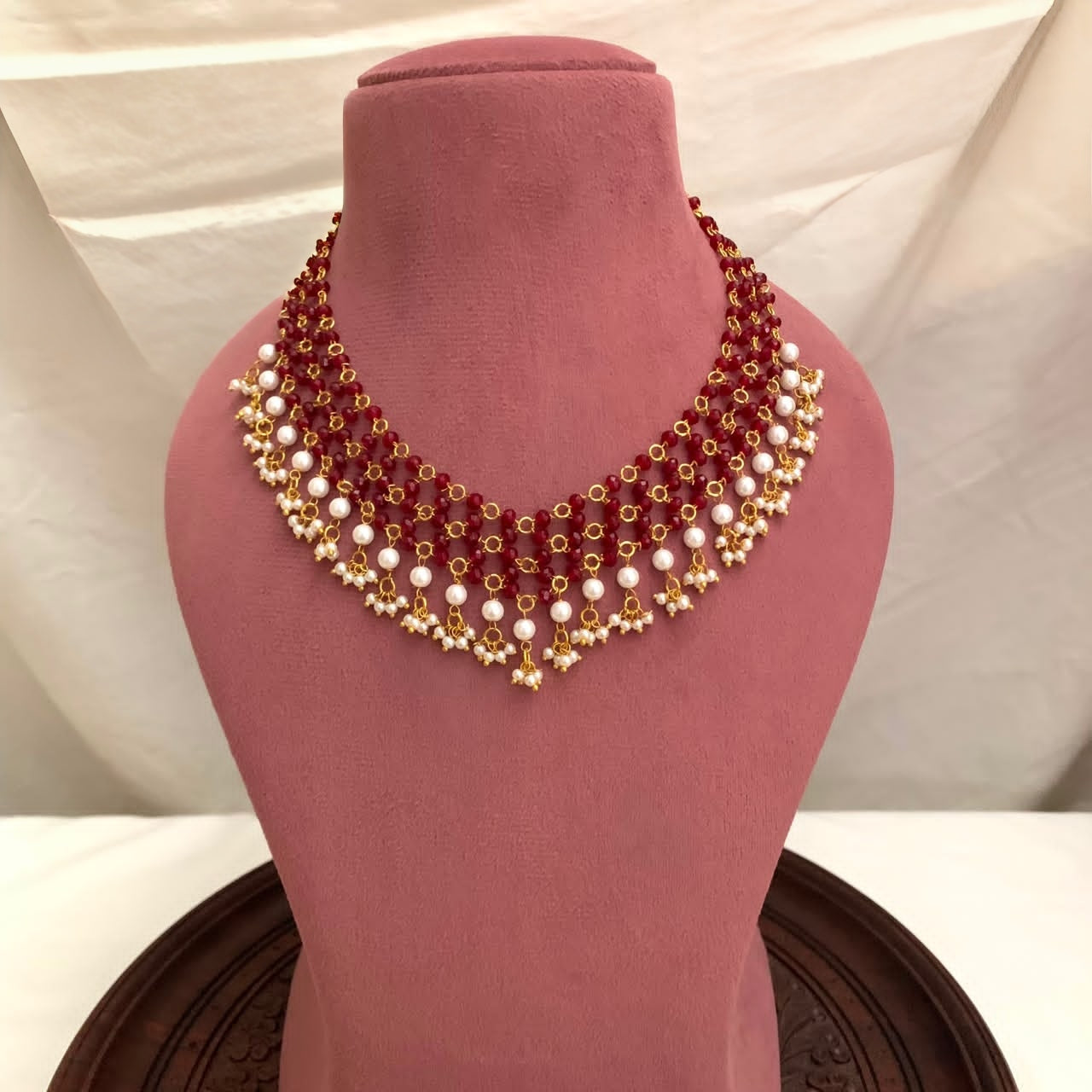 Premium designer handmade pearl necklace