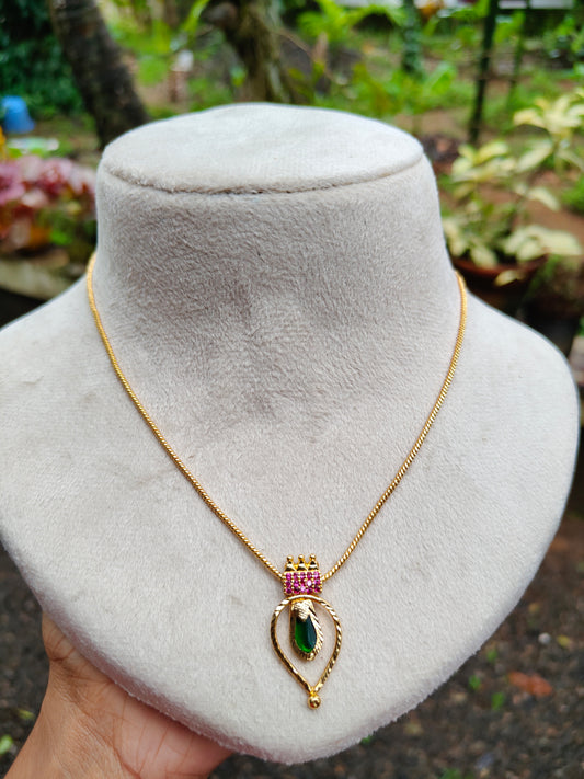 Premium gold plated palakka nagapadam  necklace product code N49