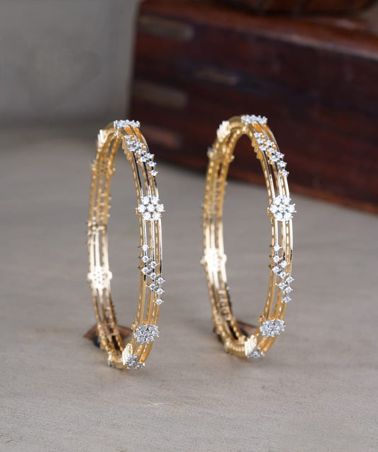 Premium diamond finish bangles pair product code B187