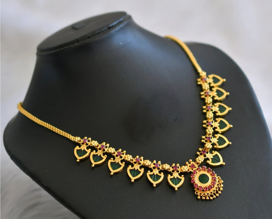 Premium one gram gold plated palakka mala product code N44