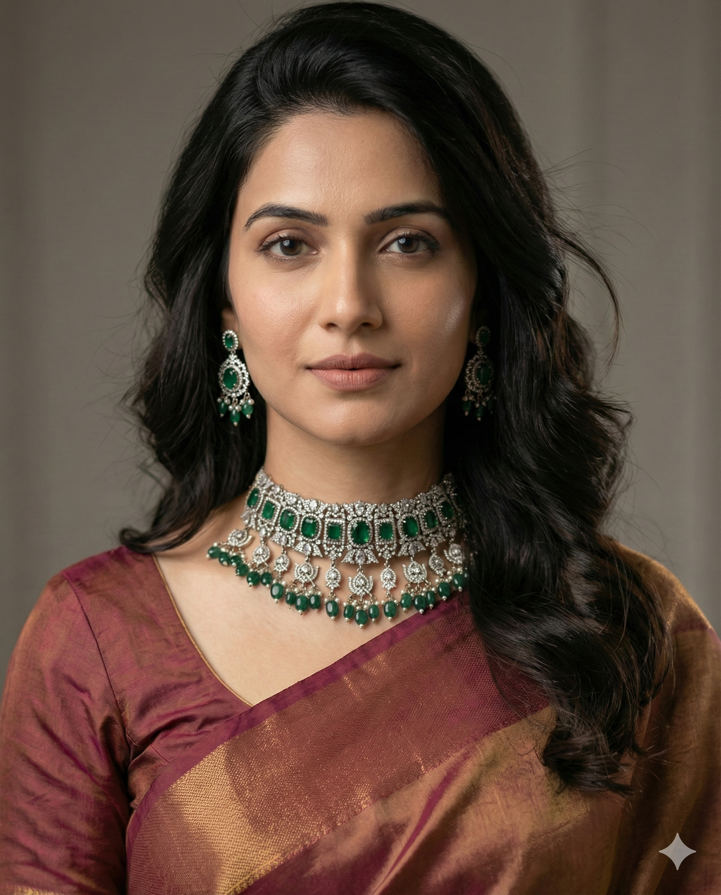 Premium quality Victorian polish bridal choker set product code 366