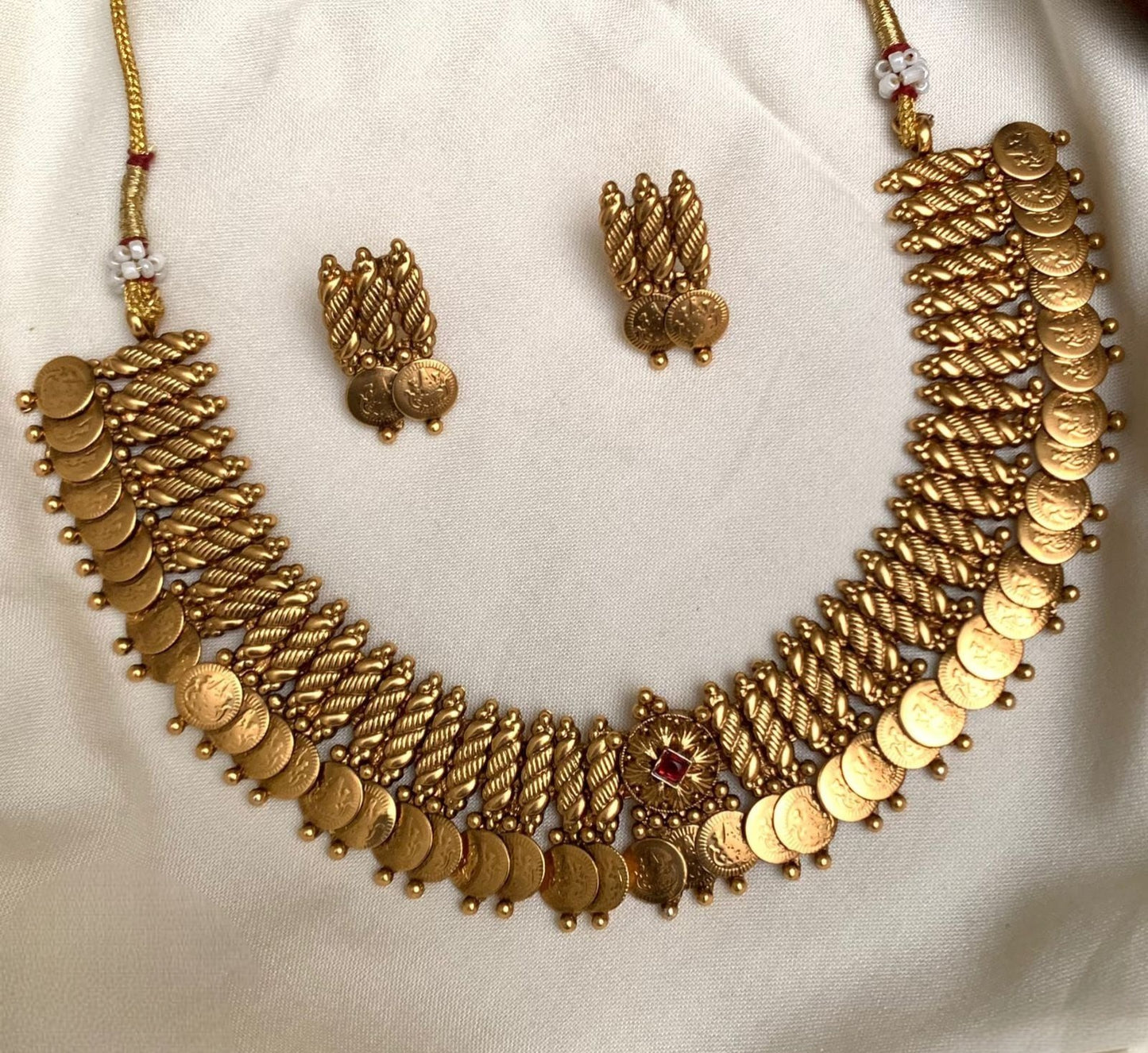 Premium quality beautiful fusion coin necklace set product code T35
