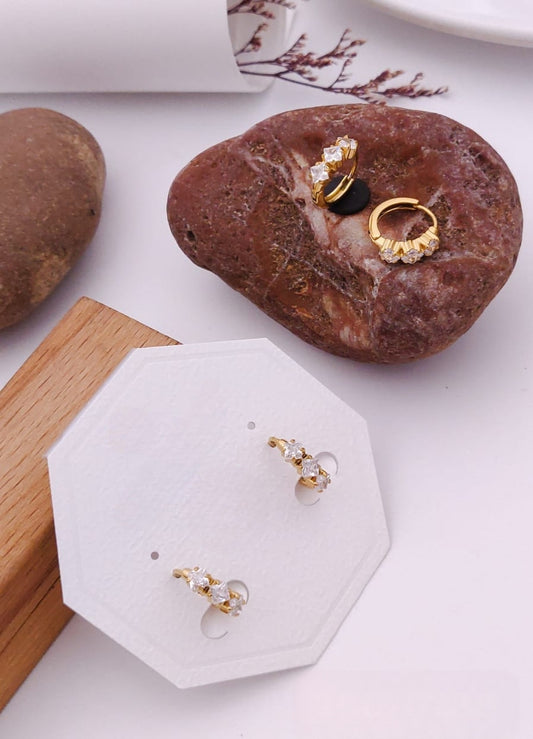 Tendy fashion stainless steel hoop earings product code E06