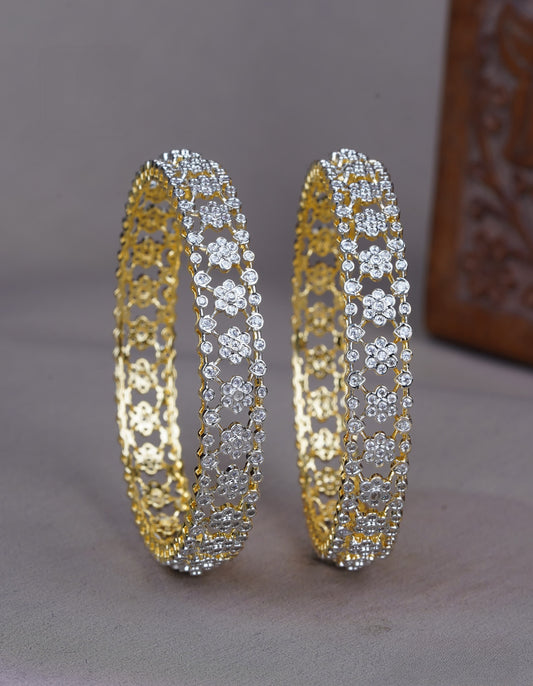 Premium diamond finish statement bridal bangle product code B191