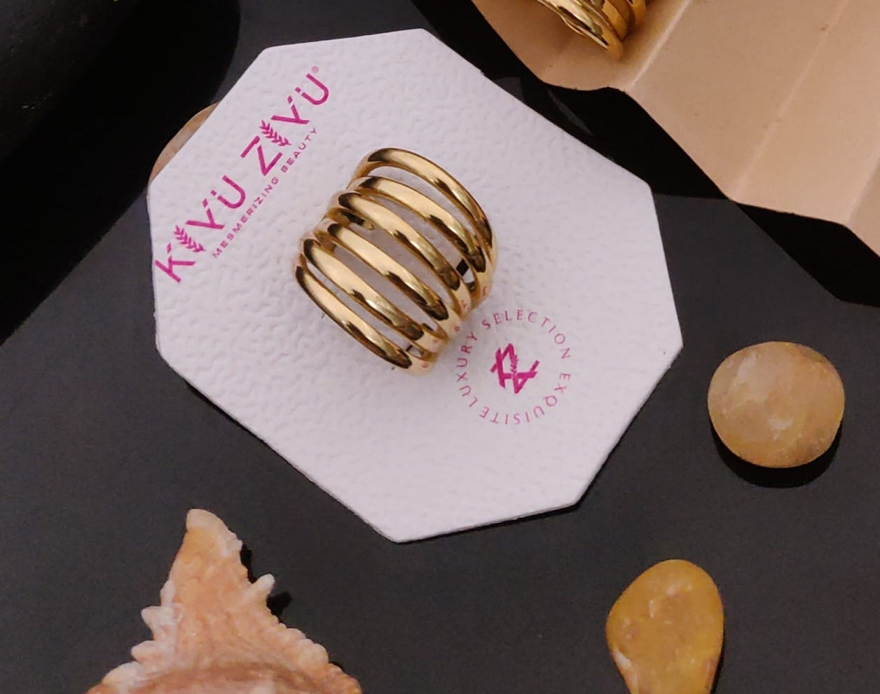 Premium anti tarnish daily wear rings (size 6) product code R16