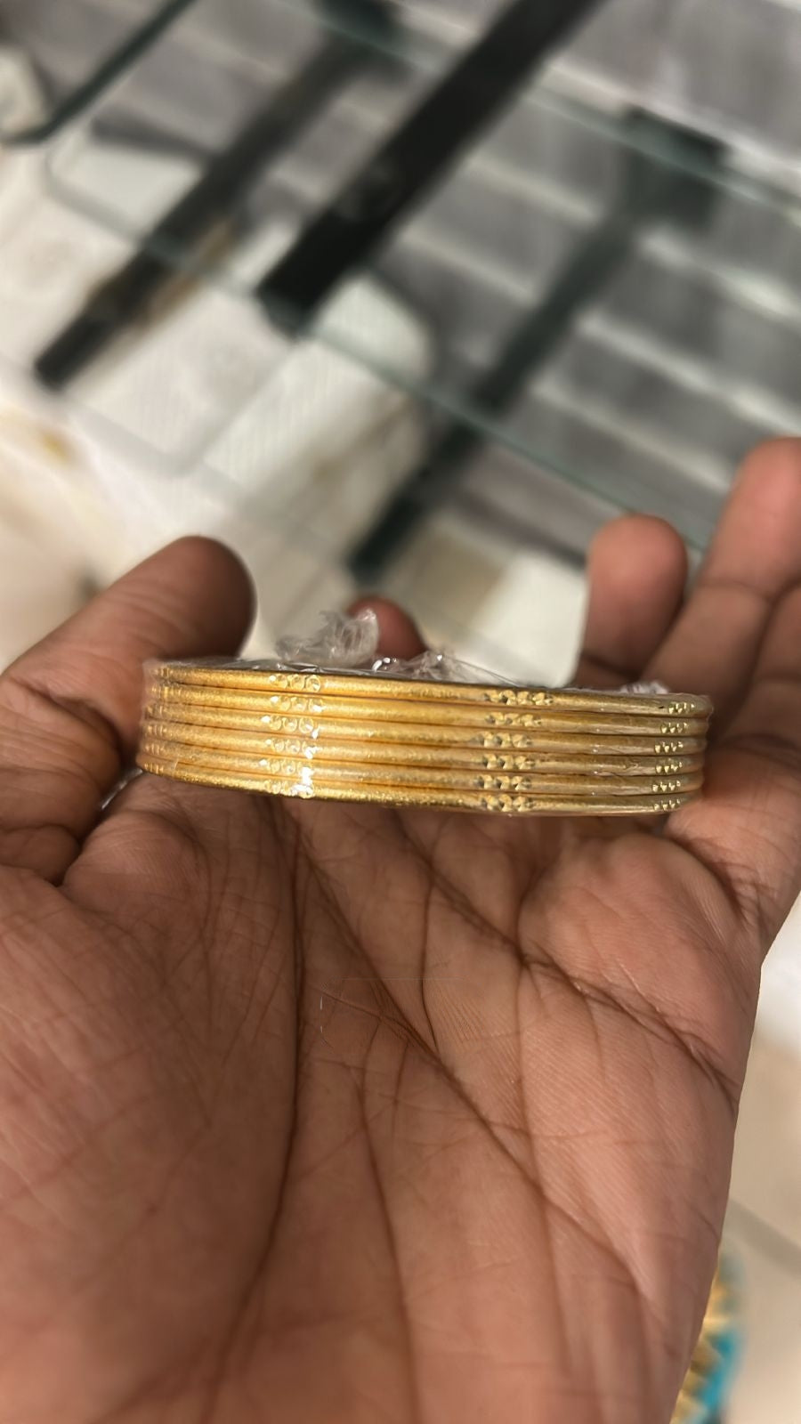 Premium gold plated daily wear bangles set of 6 product code B34