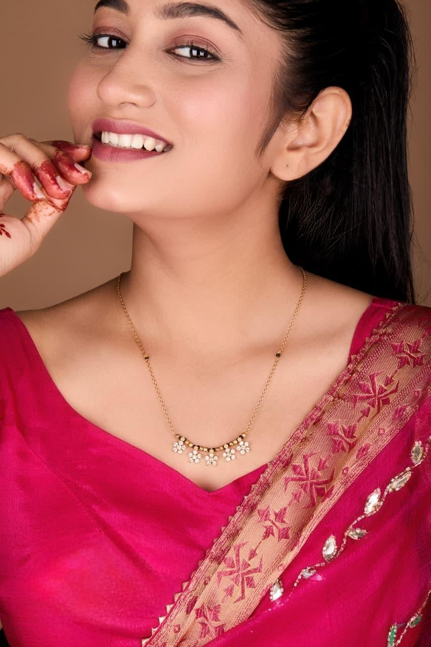 Premium star hanging mangalsutra product code G154