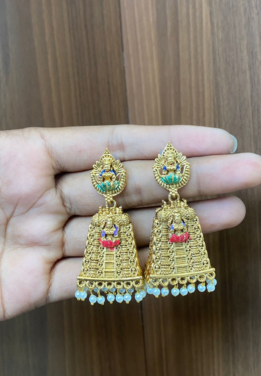 Premium trending temple jhumka