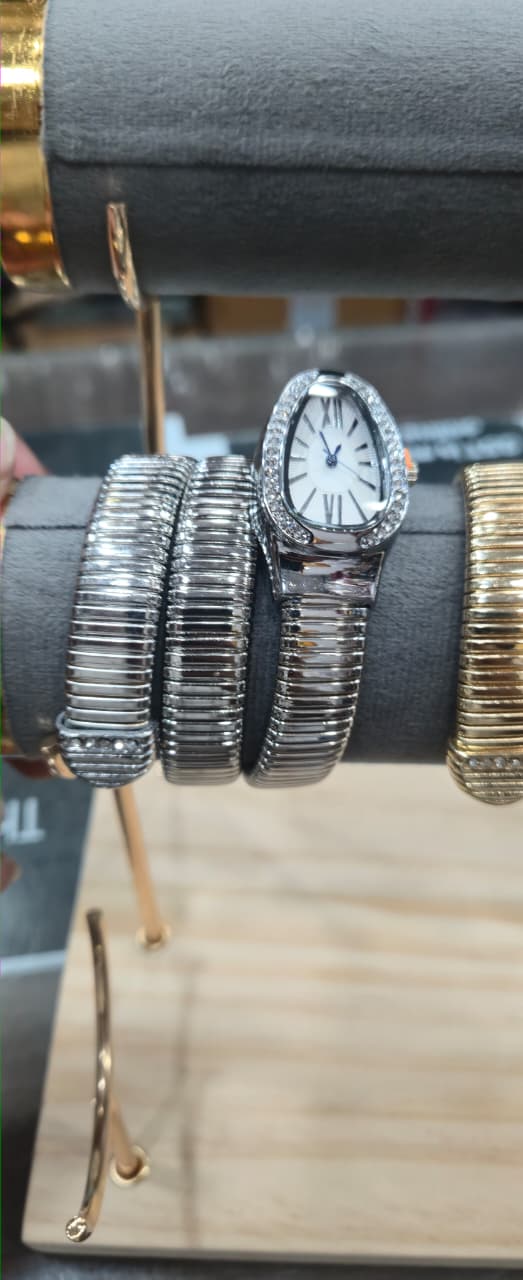 Premium ladies snake bracelet watch
