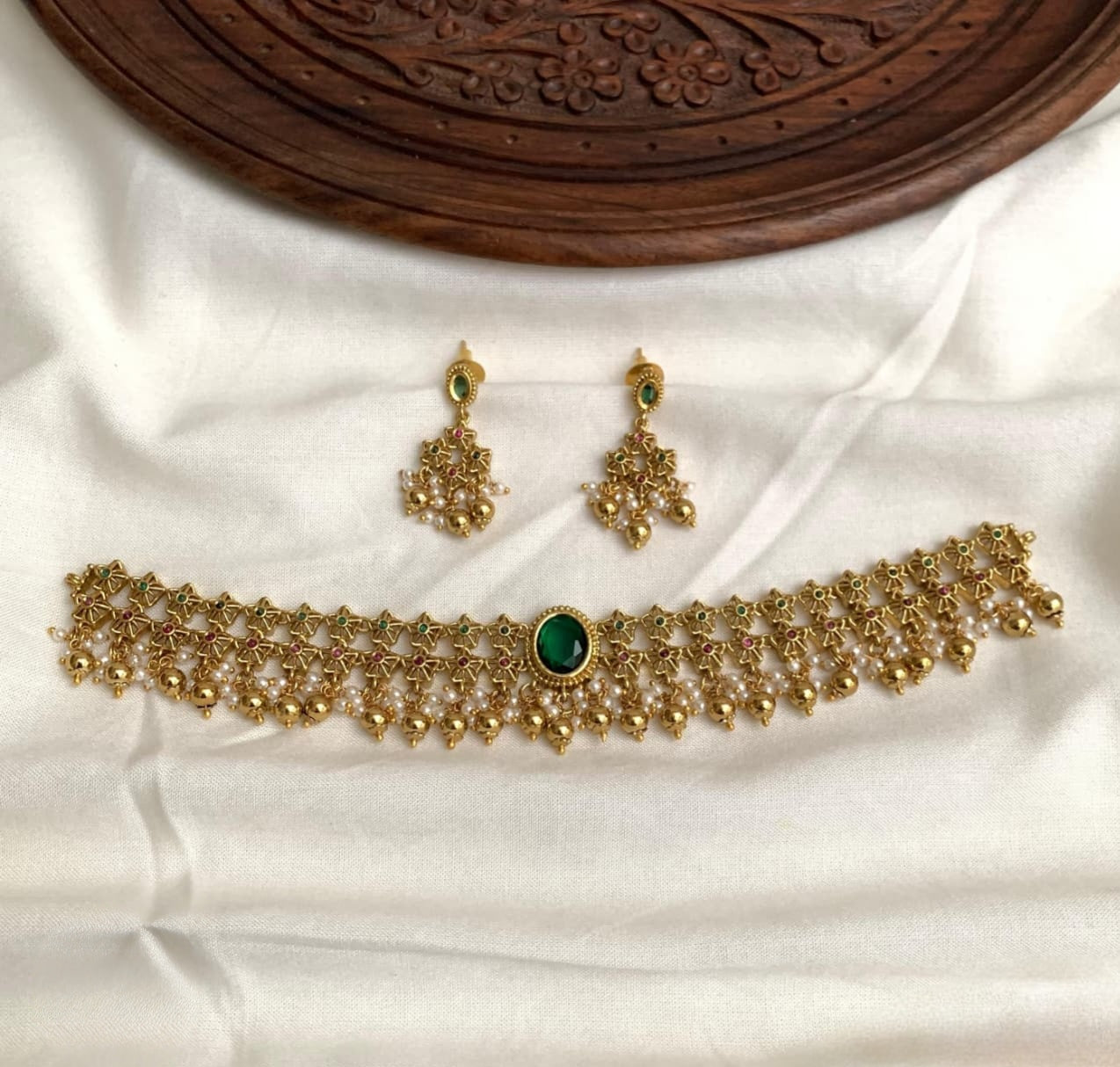 Premium quality Hansika inspired bridal choker set product code N341