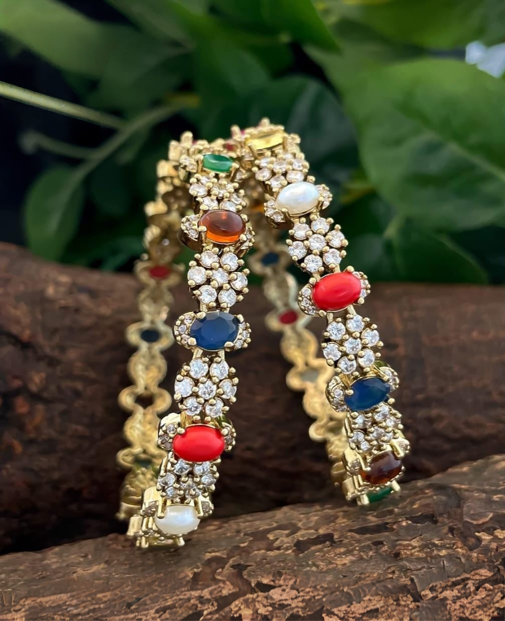 Premium ad navaratna bangles product code B98