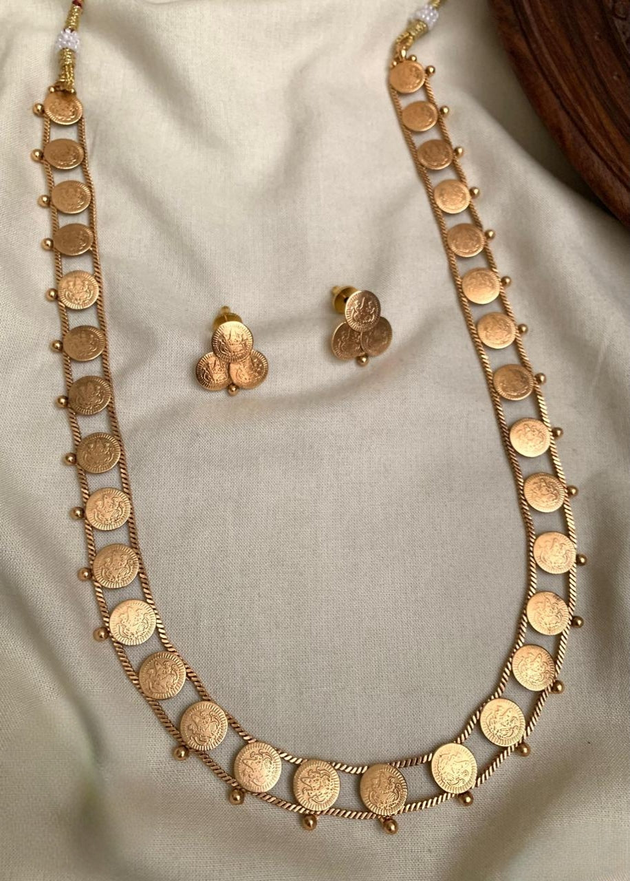 Premium matte finish coin long haram set product code N364