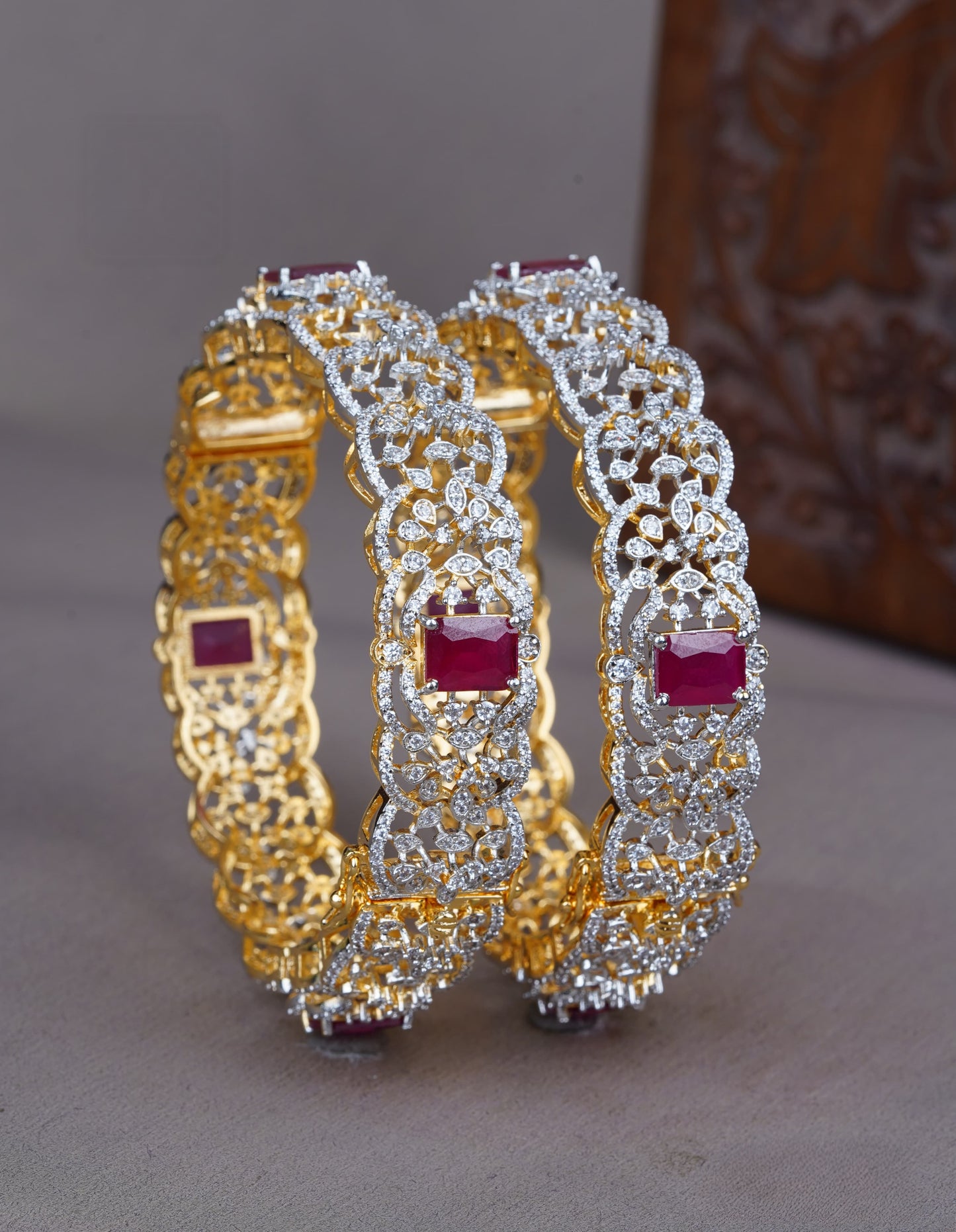 Premium diamond finish statement openable bangle single  product code B184