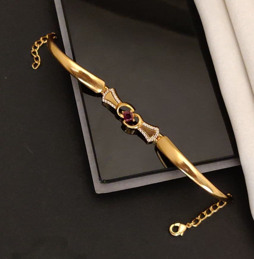 Premium adjustable ad gold bracelet product code G91