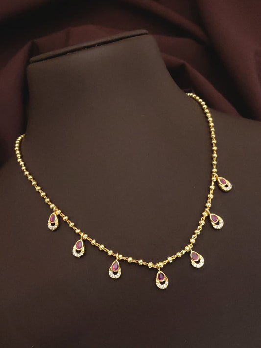 Premium ruby charm pendant hanging necklace product code G151